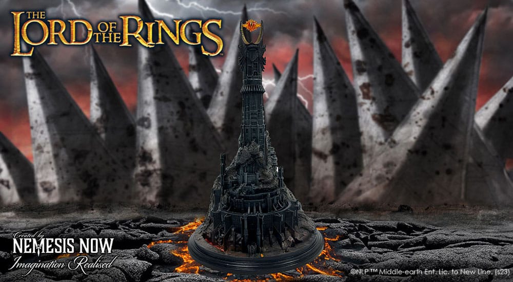 Herr der Ringe Statue mit Räuchereinsatz Barad Dur 26 cm - Smalltinytoystore