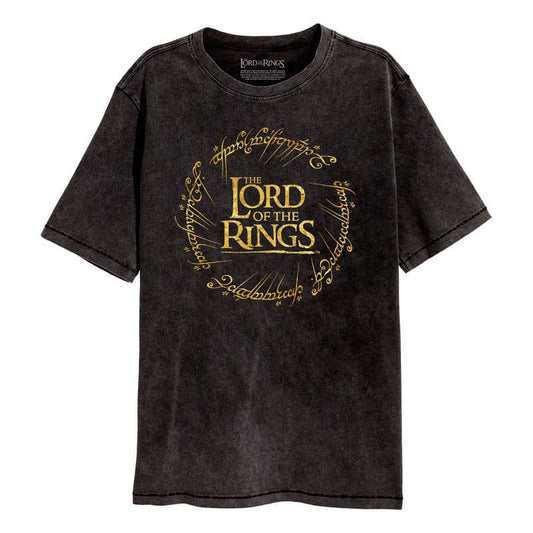 Herr der Ringe T-Shirt Gold Foil Logo Größe XL - Smalltinytoystore