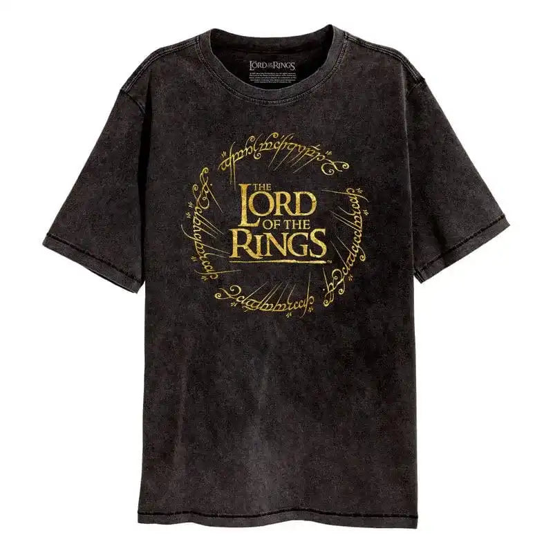 Herr der Ringe T-Shirt Gold Foil Logo - Smalltinytoystore