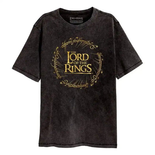 Herr der Ringe T-Shirt Gold Foil Logo - Smalltinytoystore