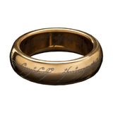 Herr der Ringe Wolfram-Ring Der Eine Ring (vergoldet) Größe 12 - Smalltinytoystore