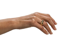 Herr der Ringe Wolfram-Ring Der Eine Ring (vergoldet) Größe 7 - Smalltinytoystore