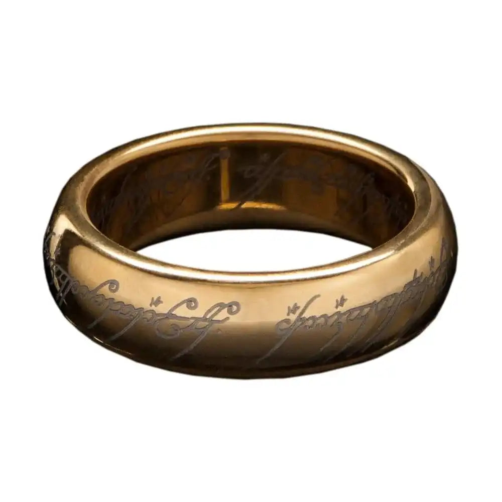 Herr der Ringe Wolfram-Ring Der Eine Ring (vergoldet) Größe 8 - Smalltinytoystore