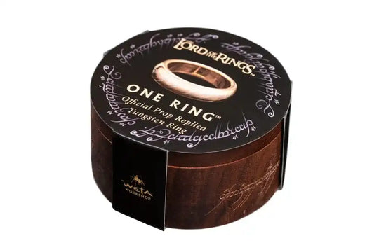 Herr der Ringe Wolfram-Ring Der Eine Ring (vergoldet) Größe 8 - Smalltinytoystore