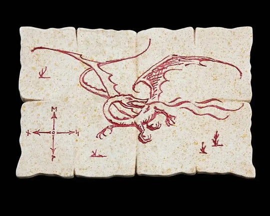 Hobbit Magnet Dragon Map - Smalltinytoystore