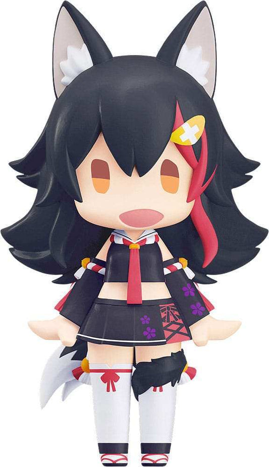 Hololive Production HELLO! GOOD SMILE Actionfigur Ookami Mio 10 cm - Smalltinytoystore