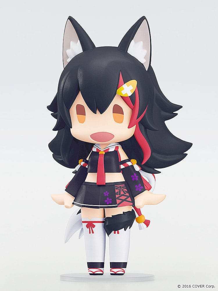 Hololive Production HELLO! GOOD SMILE Actionfigur Ookami Mio 10 cm - Smalltinytoystore