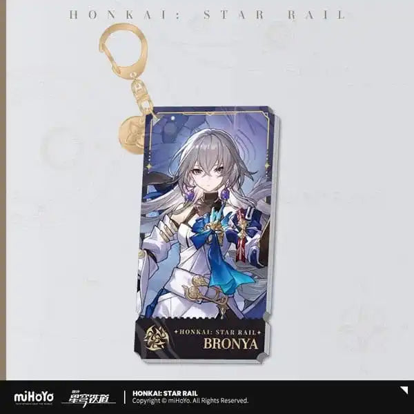 Honkai: Star Rail Charakter Acryl Schlüsselanhänger Bronya 9 cm - Smalltinytoystore