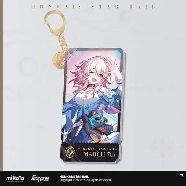 Honkai: Star Rail Charakter Acryl Schlüsselanhänger March 7th 9 cm - Smalltinytoystore