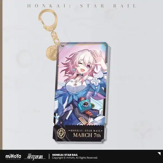 Honkai: Star Rail Charakter Acryl Schlüsselanhänger March 7th 9 cm - Smalltinytoystore