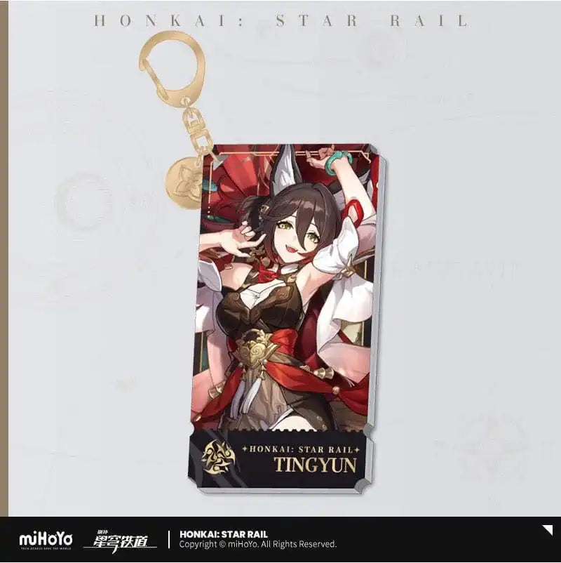 Honkai: Star Rail Charakter Acryl Schlüsselanhänger Tingyun 9 cm - Smalltinytoystore