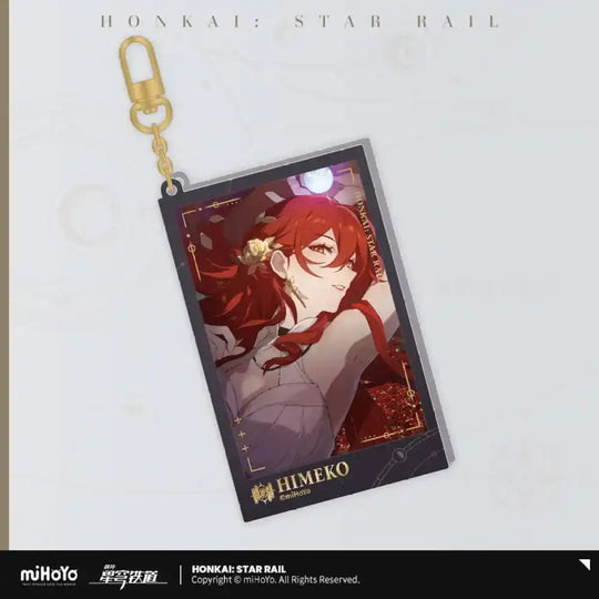Honkai: Star Rail Countdown Departure Series Acryl Schlüsselanhänger Himeko Glitter 9 cm - Smalltinytoystore