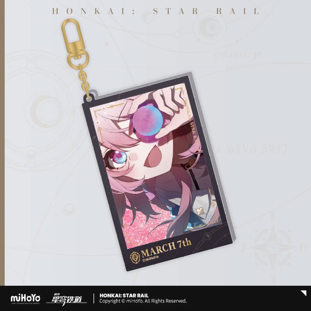 Honkai: Star Rail Countdown Departure Series Acryl Schlüsselanhänger March 7th Glitter 9 cm - Smalltinytoystore
