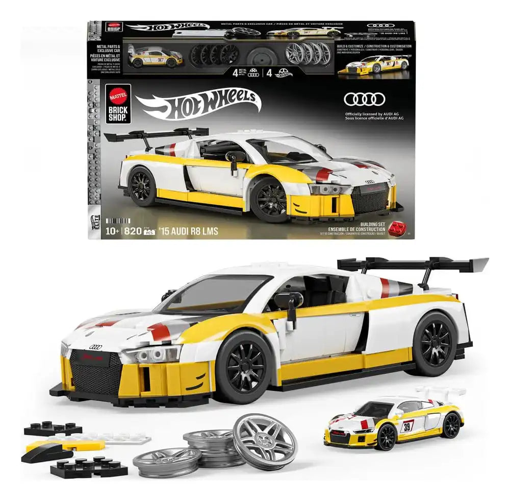 Hot Wheels Elite Mattel Brick Shop Bauset 1/16 '15 Audi R8 LMS