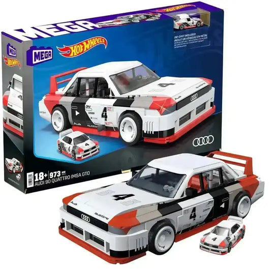 Hot Wheels MEGA Bauset 1/15 Audi 90 Quattro IMSA GTO 29 cm - Smalltinytoystore