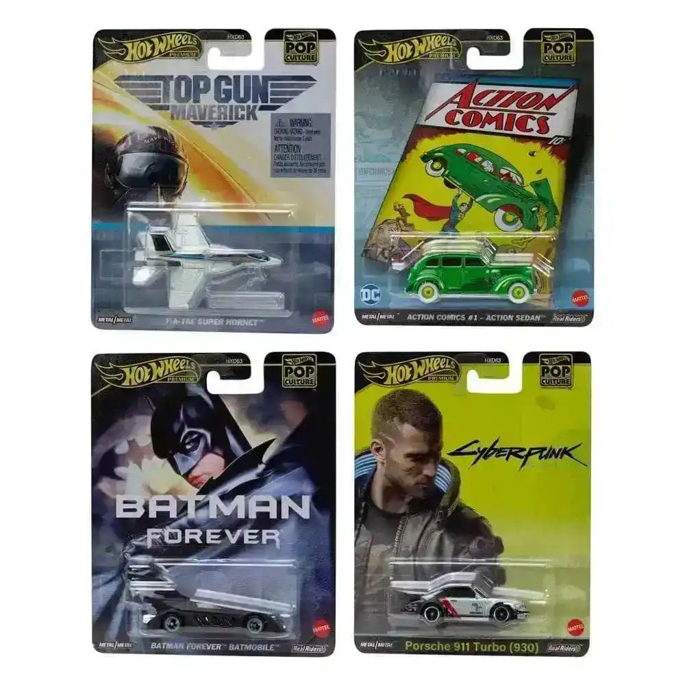 Hot Wheels Premium Diecast Fahrzeuge 1/43 Pop Culture 979F Sortiment (10) - Smalltinytoystore