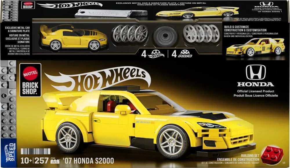 Hot Wheels Speed Series Mattel Brick Shop Bauset 1/32 '07 Honda S2000