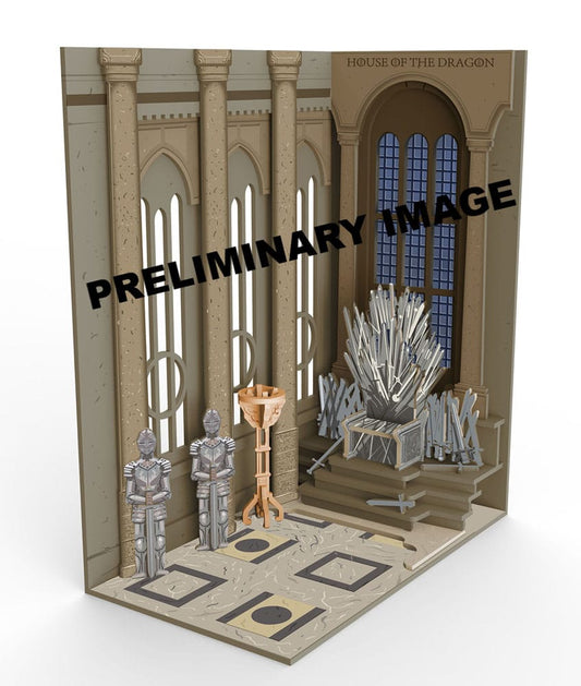 House of the Dragon Tiny Adventures Book Nook Mini-Diorama Iron Throne 23 cm - Smalltinytoystore
