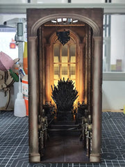 House of the Dragon Tiny Adventures Book Nook Mini-Diorama Iron Throne 23 cm - Smalltinytoystore