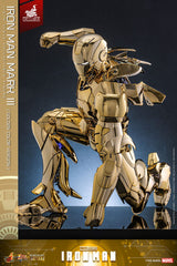 Iron Man Movie Masterpiece Diecast 1/6 Iron Man Mark III (Gold Color Version) Hot Toys Exclusive HOT TOYS