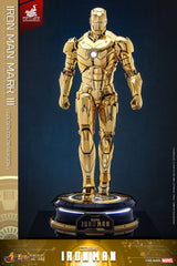 Iron Man Movie Masterpiece Diecast 1/6 Iron Man Mark III (Gold Color Version) Hot Toys Exclusive HOT TOYS