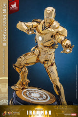 Iron Man Movie Masterpiece Diecast 1/6 Iron Man Mark III (Gold Color Version) Hot Toys Exclusive HOT TOYS