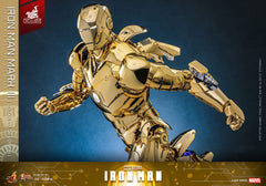 Iron Man Movie Masterpiece Diecast 1/6 Iron Man Mark III (Gold Color Version) Hot Toys Exclusive HOT TOYS