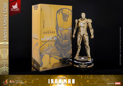 Iron Man Movie Masterpiece Diecast 1/6 Iron Man Mark III (Gold Color Version) Hot Toys Exclusive HOT TOYS