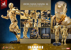 Iron Man Movie Masterpiece Diecast 1/6 Iron Man Mark III (Gold Color Version) Hot Toys Exclusive HOT TOYS