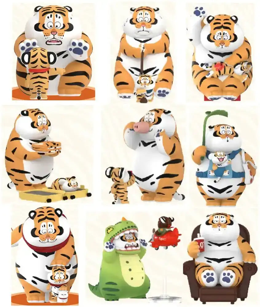 I Am Not Fat Tiger Roaring Love Series Minifiguren 9 cm Display (8) - Smalltinytoystore