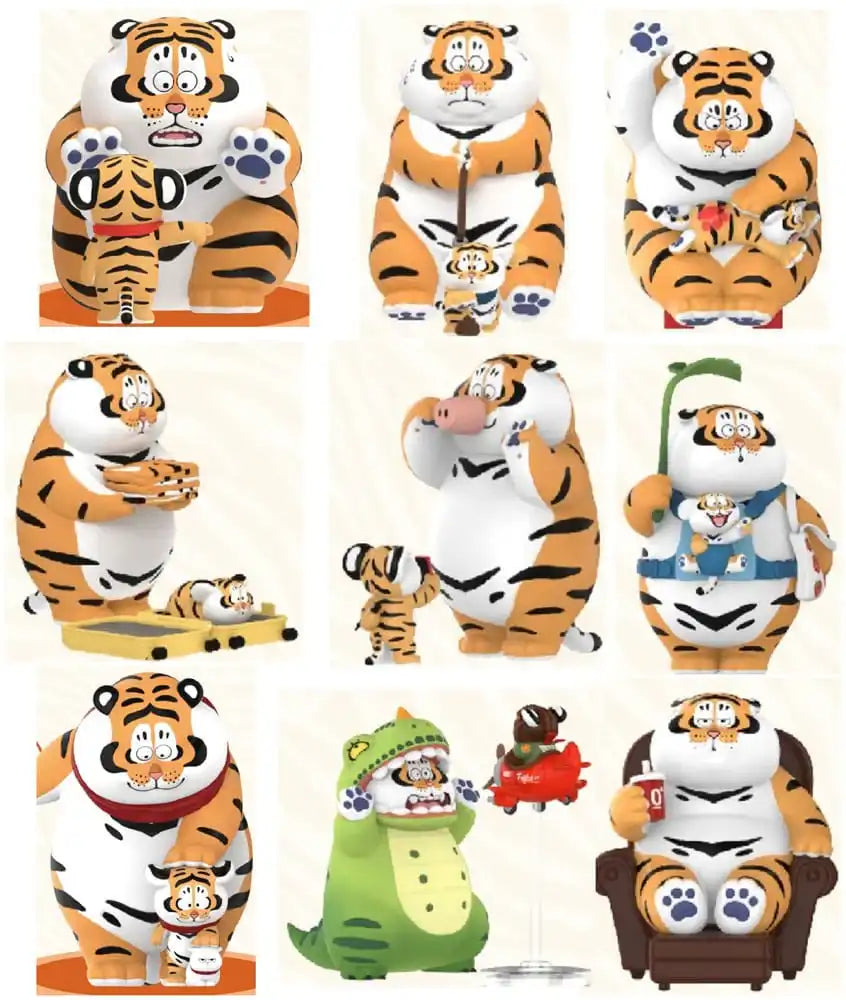 I Am Not Fat Tiger Roaring Love Series Minifiguren 9 cm Display (8) - Smalltinytoystore