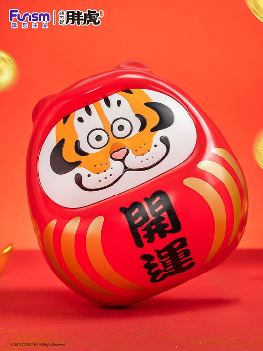 I Am Not Fat Tiger Statue Alexander the Tiger Dharuma 20 cm - Smalltinytoystore