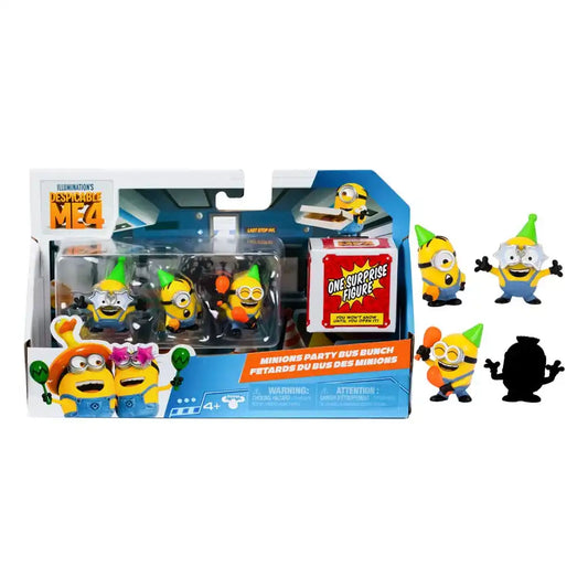 Ich - Einfach Unverbesserlich 4 Mini Figuren 4er-Pack Party Bus 5 cm - Smalltinytoystore