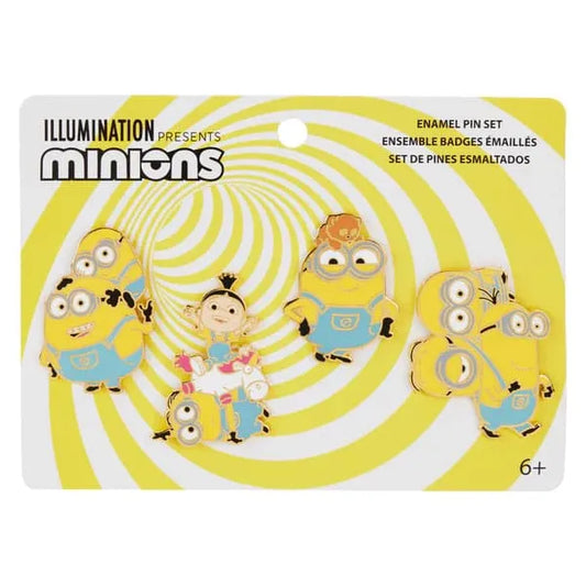 Ich - Einfach unverbesserlich by Loungefly Pin Ansteck-Pins 4er-Set Variety 3 cm - Smalltinytoystore