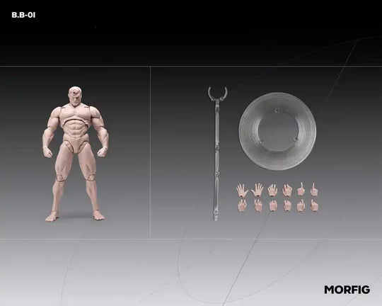 Inart Actionfigur 1/12 Blank Male Body Skintone 17 cm