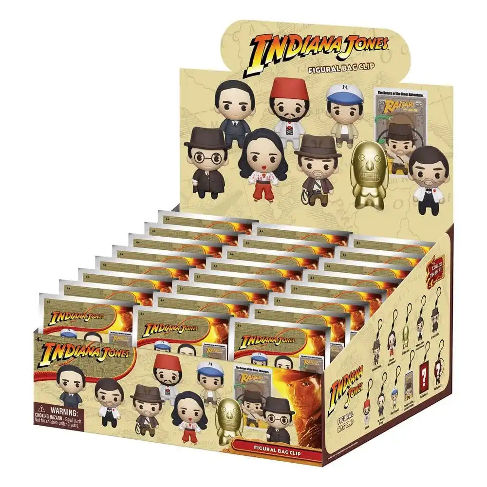 Indiana Jones 3D PVC-Taschenanhänger Display (24) - Smalltinytoystore