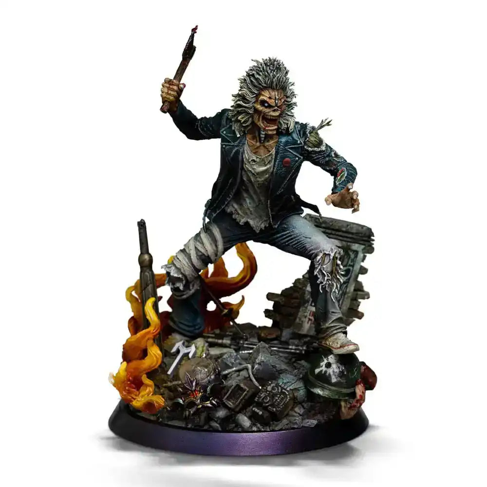 Iron Maiden Art Scale Statue 1/10 Eddie 50th Year Anniversary 22 cm - Smalltinytoystore