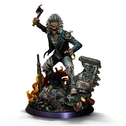 Iron Maiden Art Scale Statue 1/10 Eddie 50th Year Anniversary 22 cm - Smalltinytoystore