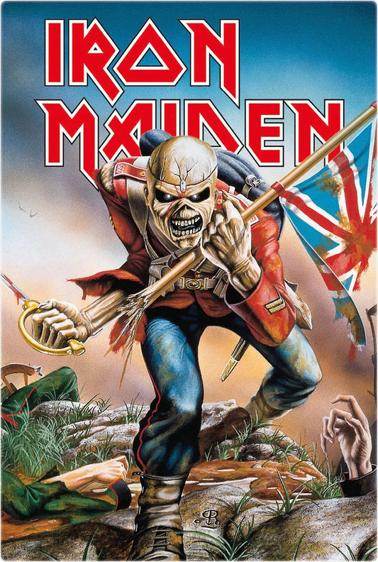 Iron Maiden Blechschild Trooper 20 x 30 cm - Smalltinytoystore