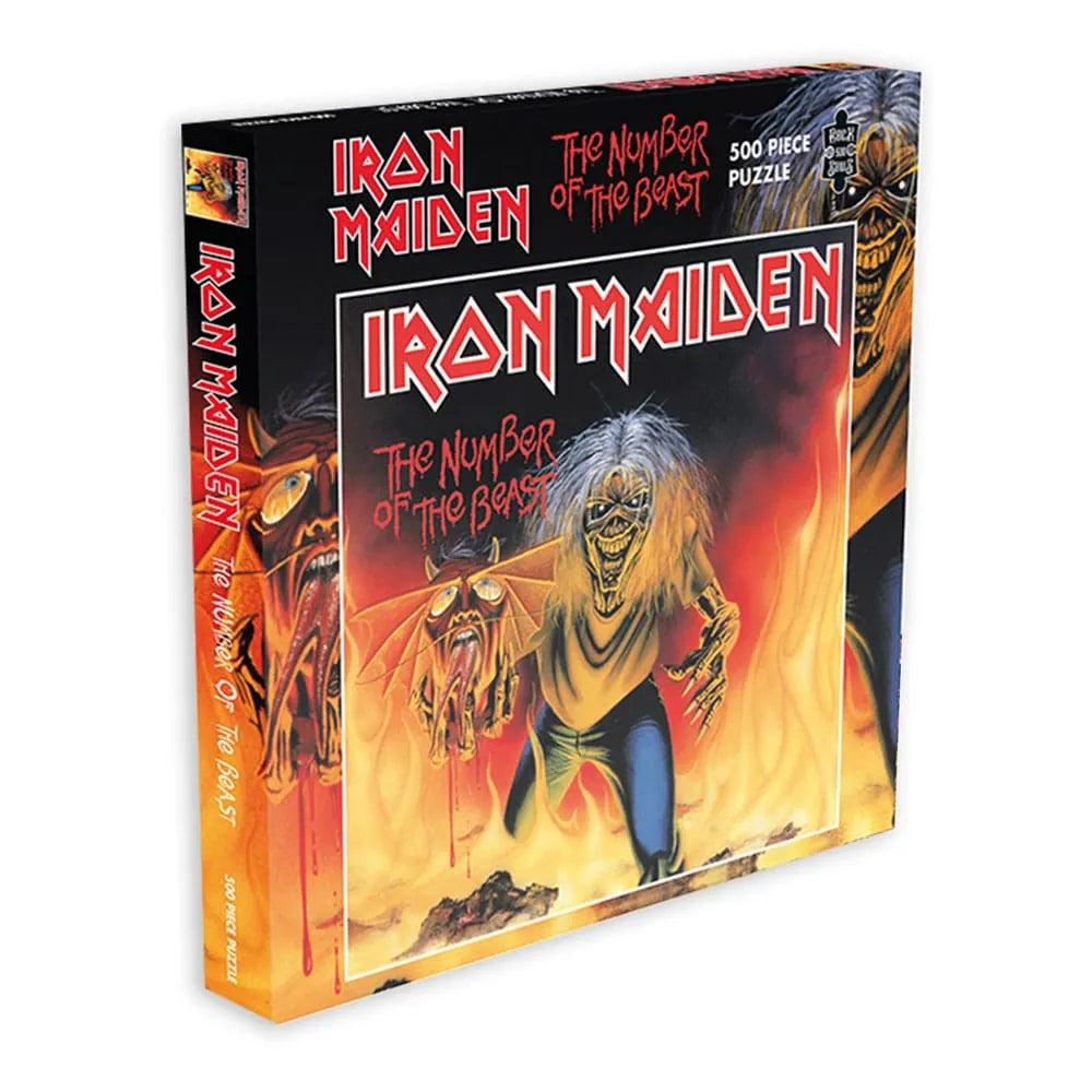 Iron Maiden Rock Saws Puzzle The Number of the Beast Single (500 Teile) - Smalltinytoystore