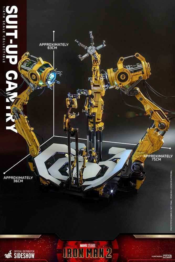 Iron Man 2 Accessories Collection Series Zubehör-Set Iron Man Suit-Up Gantry HOT TOYS - Smalltinytoystore