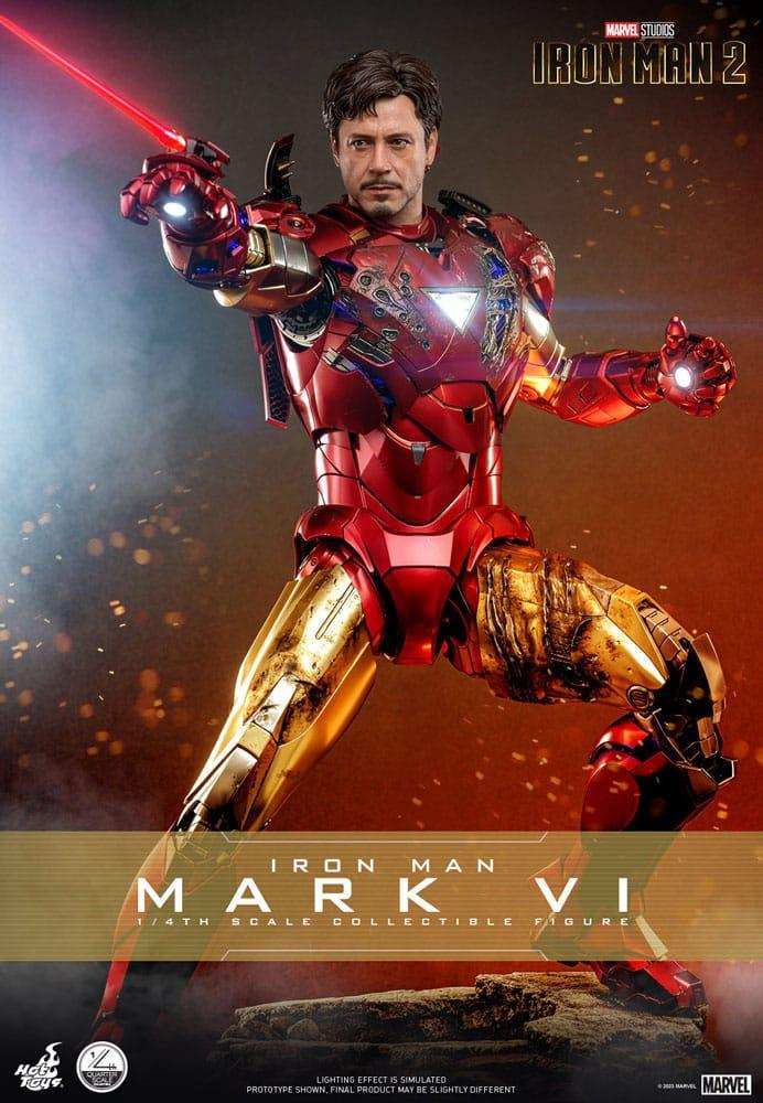 Iron Man 2 Actionfigur 1/4 Iron Man Mark VI 48 cm HOT TOYS - Smalltinytoystore
