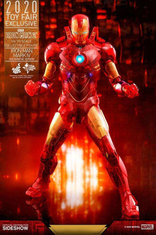 Iron Man 2: Iron Man Mark IV (Holographic Version) - 2020 Toy Fair Exclusive Movie Masterpiece - Smalltinytoystore