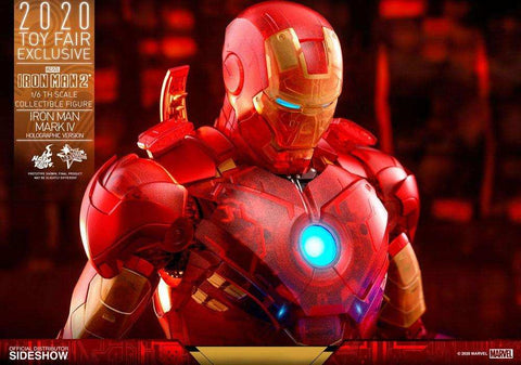 Iron Man 2: Iron Man Mark IV (Holographic Version) - 2020 Toy Fair Exclusive Movie Masterpiece - Smalltinytoystore