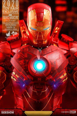 Iron Man 2: Iron Man Mark IV (Holographic Version) - 2020 Toy Fair Exclusive Movie Masterpiece - Smalltinytoystore