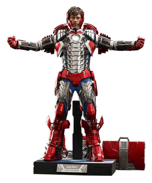 Iron Man 2 Movie Masterpiece 1/6 Tony Stark (Mark V Suit Up Version) Deluxe 31 cm - Smalltinytoystore