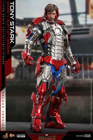 Iron Man 2 Movie Masterpiece 1/6 Tony Stark (Mark V Suit Up Version) Deluxe 31 cm - Smalltinytoystore