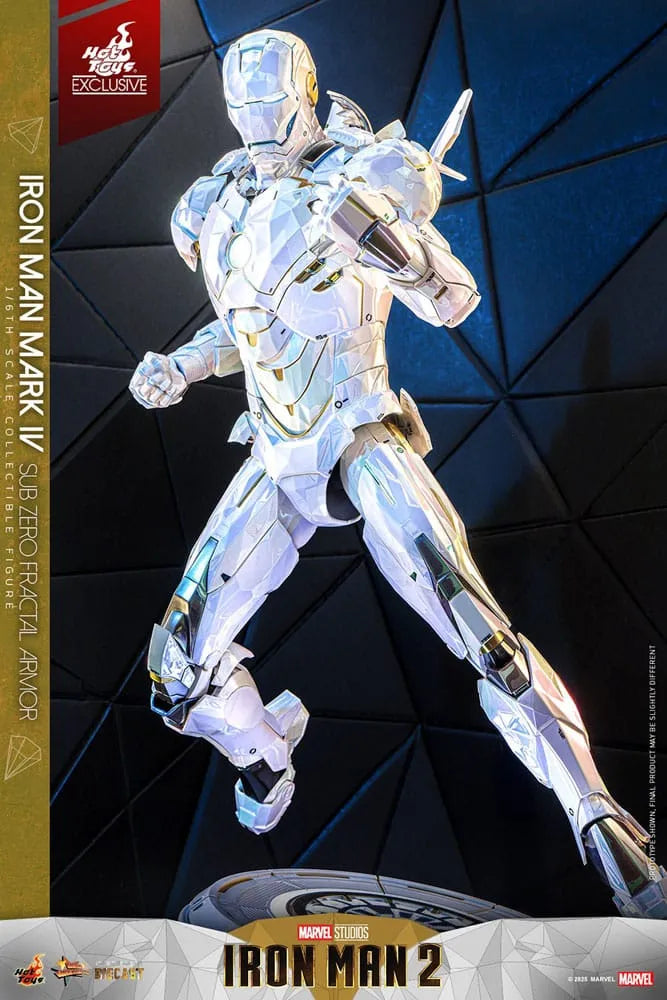 Iron Man 2 Movie Masterpiece Diecast Actionfigur 1/6 Iron Man Mark IV (Sub-Zero Fractal Armor) Hot Toys Exclusive 33 cm