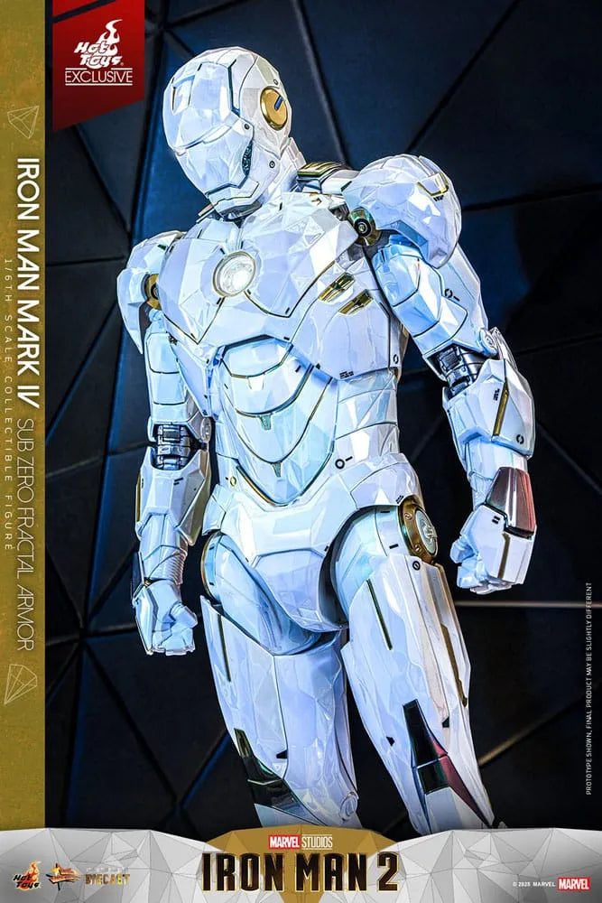 Iron Man 2 Movie Masterpiece Diecast Actionfigur 1/6 Iron Man Mark IV (Sub-Zero Fractal Armor) Hot Toys Exclusive 33 cm