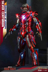 Iron Man 3 Movie Masterpiece 1/6 Silver C turion (Armor Suit Up Version) 32 cm - Smalltinytoystore